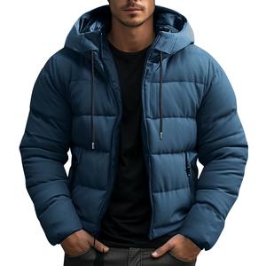 Wholesale Warm Puffer <b>Jacket</b> Winter <b>Waterproof</b> Windproof <b>Padded</b> Coat Custom Logo Puffer <b>Jacket</b> Men <b>Women</b> Unisex Winter - Product Image 6