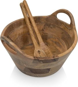 Nouvel arrivage de bols à salade en bois d'acacia de qualité supérieure bols à manger élégants et durables cadeau parfait pour les fêtes vente chaude - Product Image 5