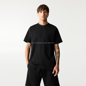 Camiseta personalizada con cuello redondo para hombre, calcomanías de diamantes de imitación de estilo Vintage lavado con ácido, serigrafía de algodón de peso pesado 100%, recortada cuadrada - Product Image 4