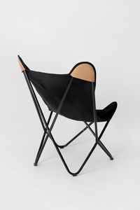 <b>Black</b> Canvas Butterfly Leather <b>Chair</b> Stand Genuine Buff Leather Butterfly <b>Chair</b> Replacement Butterfly <b>Chair</b> - Product Image 5