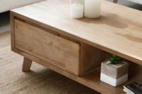 Table basse extensible en bois massif, style minimaliste moderne, avec hauteur réglable, pour salon, meubles de maison