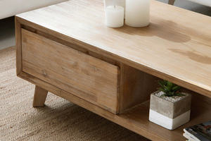 Table basse design moderne minimaliste en bois - Product Image 2