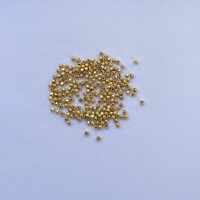 Perles de pépites facettées en or massif 14k 18k de 2,5 mm et 3 mm, apprêts de bijoux fins faits à la main, entretoises pour la fabrication de bijoux DIY, or véritable de Bali et d'Inde