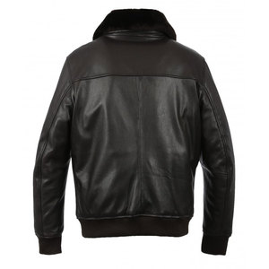 Mens Aviator Áo Khoác G1 Chuyến Bay Áo Khoác Lông Cổ Áo Khoác Da - Product Image 2