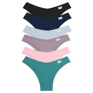 2025 élégant respirant culotte haute qualité décontracté plaine culotte nouvelles femmes 100% coton personnalisé culotte - Product Image 3