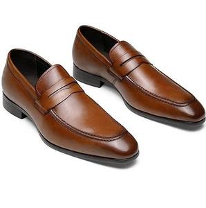 <b>Best</b> Selling Customizable Genuine Leather Walking Shoes Anti-Slip Anti-Puncture High Quality All Seasons <b>Men's</b> Shoes Customized - Product Image 1