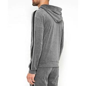 ชุดวอร์มผ้ากำมะหยี่สำหรับผู้ชายชุดวอร์มผ้ากำมะหยี่พร้อมโลโก้แบบกำหนดเอง - Product Image 3