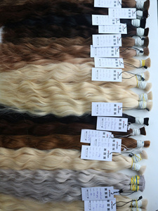 Extensiones de cabello Remy virgen de alto grado 10A, todos los colores, onda Natural sedosa, gran venta al por mayor, a granel, Vietnam, envío rápido, toda la longitud - Product Image 6