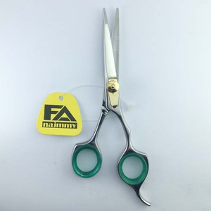 Tijeras de corte de pelo de peluquero profesional de alta calidad, reposapiés fijo, tornillo ajustable (inserto de dedo), acabado pulido, Belleza - Product Image 3