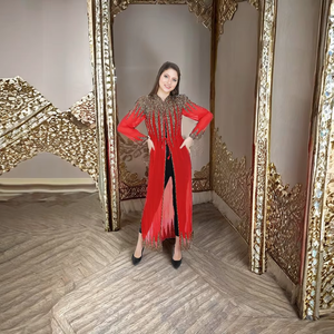 Sexy Casual fiesta abrigo vestido favorecedor y cómodo para cada ocasión boda fiesta noche señoras bordado a mano trabajo - Product Image 1