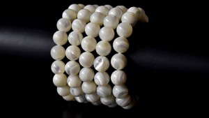 Natural Semi Precious Quality Mop Star 8mm Round <b>Healing</b> <b>Bracelet</b> for Meditation Jewelry - Product Image 1