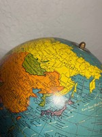 Globe terrestre vintage Art Déco en aluminium fait main, sculpture artisanale en métal, décoration de bureau éducative, cadeau pour la maison et le bureau N Sons