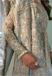 Nuevo estilo de diseñador Trabajo de bordado pesado Gharara Sharara Trajes paquistaníes para damas Deshierbe Desgaste con precio bajo - Product Image 2