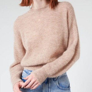 Suéter de Mohair de Algodón para Mujer, Nuevo y Moderno, Ropa Casual de Invierno, Servicio OEM, el Mejor Diseño de Moda, Suéter de Mohair para Mujer - Product Image 2