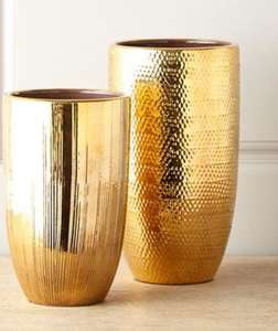 แจกันดอกไม้โลหะชุบทองแบบโมเดิร์นดีไซน์โบราณทำด้วยมือหรูหราสำหรับตกแต่งงานแต่งงาน - Product Image 4