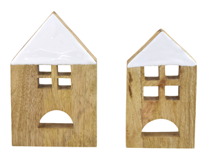 Maison blanche scène noël décoratif T support de lumière x-mas arbre luxe coeur décorations de noël base pour table décor à la maison - Product Image 6