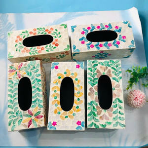 Boîte à mouchoirs en nacre, nouvelle conception personnalisée, accessoires quotidiens pour la cuisine et la salle à manger - Product Image 5