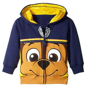 Sudadera con capucha para niños de nuevo estilo, forro polar de algodón orgánico informal, logotipo personalizado bordado, diseño de dibujos animados, cuello con capucha para ropa de otoño e invierno - Product Image 3