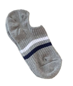Corea foylock personalizzato con Logo alla caviglia invisibile a righe in cotone lavorato a maglia di alta qualità sport classici semplici calzini da donna scollati - Product Image 5