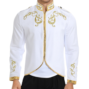 Uniforme de Abrigo Victoriano Gótico Medieval con Cola de Milano para Hombre - Product Image 1