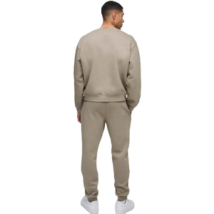 OME Men's Streetwear Sweatsuit Heavyweight 2 Pieces Cotton Hoodie and Sweatpants 300GSM 400GSM Oversized Baggy Tracksuit for Men - Product Image 2