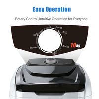 Washing Machine 10KG Single Tub Semi Automatic Portable Washer Copper Motor 220V 50Hz for Family and Dormitory Use