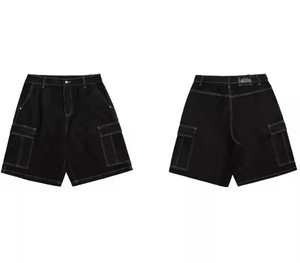 Pakistan Made High Quality Breathable durable material latest design <b>Men</b> Denim <b>Short</b> & <b>Slim</b> <b>Fit</b> Style Double Pocket Decoration - Product Image 5