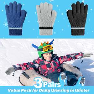 Guantes térmicos de invierno para niños Guantes a prueba de nieve al aire libre al por mayor - Product Image 4