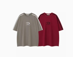 T-shirt à manches courtes pour homme en coton rouge de haute qualité, col rond, séchage rapide, décontracté, été - Product Image 2
