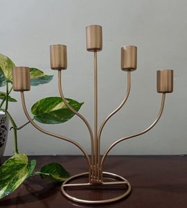 Porte-bougie décoratif de qualité supérieure pour mariage, fête, maison et décorations de Noël, pot à bougie en métal unique - Product Image 5