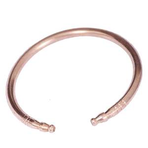 Boutons de manchette en cuivre faits à la main de haute qualité avec finition bicolore pour tenue de travail au prix de gros - Product Image 1