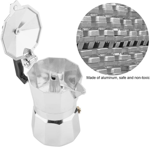Cafetera Moka de Aluminio de Grado Alimenticio Económica - Product Image 2