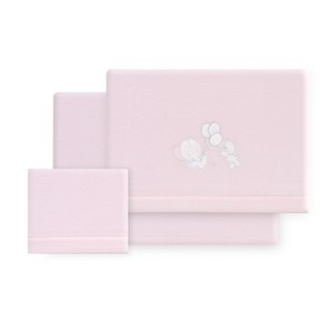 Ensemble de literie 3 pièces pour poussette en polaire corail tissé avec motif de personnage - Modèle Oso Elefante - Product Image 1