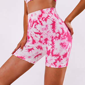 Vente en gros de shorts d'entraînement de yoga taille haute personnalisés pour femmes shorts décontractés avec poches - Product Image 3