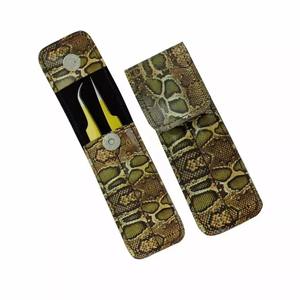 Pinzas para extensión de pestañas con logotipo personalizado, color oro rosa, bolsa DHL occidental, Fedex, maquillaje, acero, PVC - Product Image 2