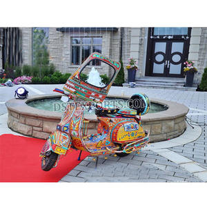 Muslim <b>Wedding</b> Multicolor Scooter for Bride Entry Paksitani <b>Wedding</b> Photobooth Colorful Scooter Hindu <b>Wedding</b> Decor RickshawUSA - Product Image 1