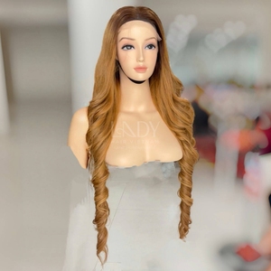 วิกผมคุณภาพสูงสำหรับเด็กผมบาง 100% ผมแท้เวียดนาม วิกผมแบบปิดหน้าผากด้วยผ้าลูกไม้ ผมหยักศก - Product Image 4