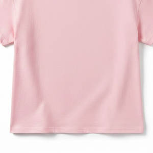 Camiseta de Manga Corta con Diseño Decorativo para Niñas, Top de Algodón Suave y Transpirable para Días de Verano y Estilo Escolar - Product Image 5