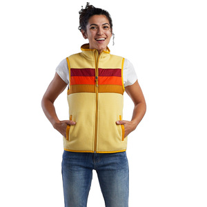 Chaleco de lana polar para hombre, chaleco liso sin mangas con cremallera para exteriores, estampado personalizado, precio al por mayor - Product Image 2