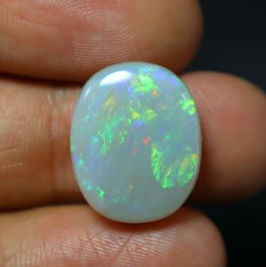 13.00 carat naturel australien vert opale de feu Cabochon poli changement de couleur cristal pierre précieuse en vrac pour la fabrication de bijoux - Product Image 1