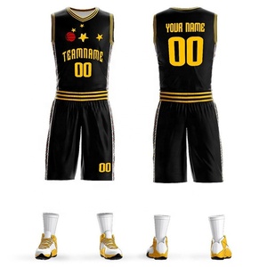 Ensemble d'uniformes de basketball imprimés par sublimation personnalisés, maillot et short respirants évacuant la transpiration pour les sports d'équipe - Product Image 6