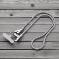 Cable de Carga USB Plano 1M-EL-P008 Gris/Negro en Caja de Papel, Cable de Cobre Metálico de Carga Rápida para Teléfono Móvil y Computadora