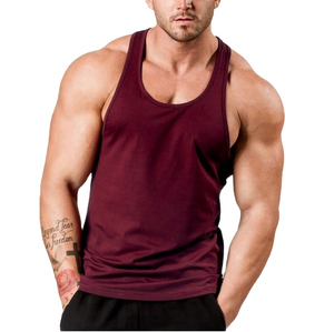 Camiseta de secado rápido XL para hombre de talla grande personalizada elegante algodón poliéster Spandex 3D Cierre de botón de punto sin mangas para - Product Image 1