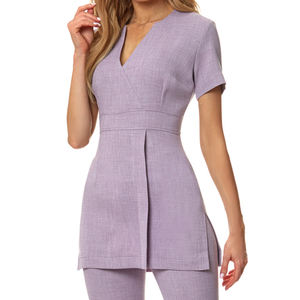 Túnica de Salón de Belleza para Mujer, Uniforme de Peluquería Elegante, Blusa Tipo Túnica, Conjunto de Uniformes Médicos para Enfermeras - Product Image 5