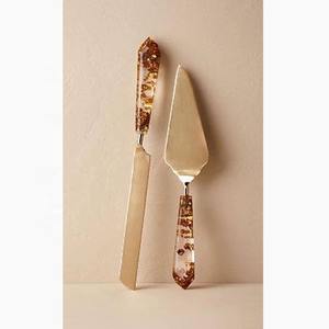 ชุดเครื่องครัวเครื่องครัว4ชิ้นมีดส้อมเครื่องล้างจานปลอดภัยใช้ในครัวโต๊ะคาเฟ่บ้านโลหะมีดดีไซน์เนอร์ - Product Image 5