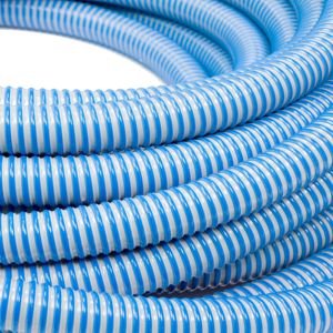 Superior 1 1/2\" Spiral Corrugated PVC Hose Reinforced Flexible for Industrial Use for Water Pumps Welding Connection Irrigation - Product Image 2