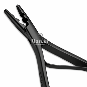 Matte Black Hair <b>Extension</b> Pliers Micro <b>Bead</b> Crimp Tool for Microlinks Salon Styling Durable <b>Extension</b> Removal Tool - Product Image 3