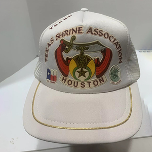 Chapeau de baseball maçonnique marron brodé de haute qualité meilleur chapeau maçonnique en gros avec boussole Logo Ronpex - Product Image 1