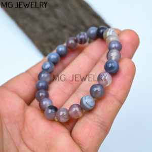 Bracelets de perles Sardonyx 8mm Vente en gros de pierres précieuses Sardonyx Bracelets de perles rondes de 8mm Bracelets de perles de cristaux de guérison - Product Image 2