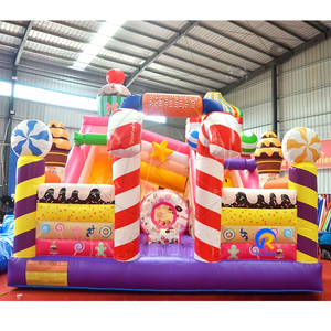 Commercial PVC <b>Inflatable</b> <b>Slide</b> Giant Kids Bouncy Castle Double Lane Jumping Bed Outdoor Amusement Park Playground Equipment - Product Image 2
